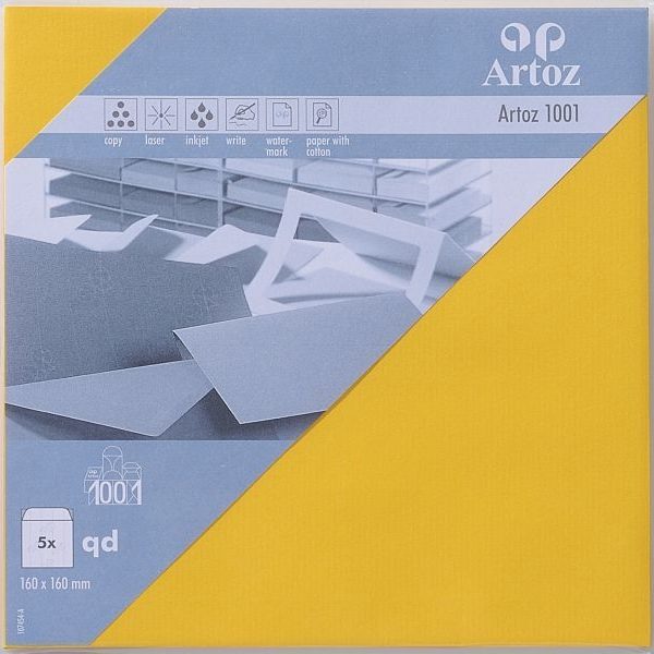 ARTOZ Couverts 1001 160x160mm 107454182 100g, sonnengelb 5 Stück