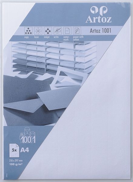 ASCII ARTOZ Papier 1001 A4 107796142 100g, blütenweiss 5 Blatt – Hochwertig & günstig bei ShopDeca