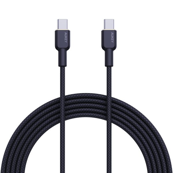 AUKEY Cable USB-C-to-C KevlarCore CB-NCC2 BK N ylon Braided,1.8m,60W, Bl.