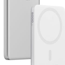 AUKEY MagFusion Slim 5000mAh PB-MS07 SW Powerbank Qi2 Wireless,White
