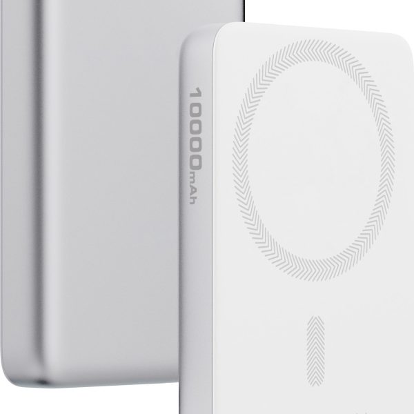 AUKEY MagFusion Slim 10000mAh PB-MS08 SW Powerbank Qi2 Wireless,White