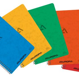 AURORA Spiralheft 10,5x16cm 1660GQ5 assortiert, kariert 5mm 120 S.