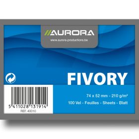 AURORA Karteikarten blanko A8 40010 weiss 100 Stück