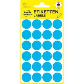 AVERY ZWECKFORM Markierungspunkte 18mm 3005 blau 96 Stück