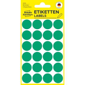 AVERY ZWECKFORM Markierungspunkte 18mm 3006 grün 96 Stück