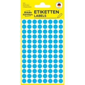 AVERY ZWECKFORM Markierungspunkte 8mm 3011 blau 416 Stück