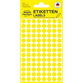 AVERY ZWECKFORM Markierungspunkte 8mm 3013 gelb 416 Stück