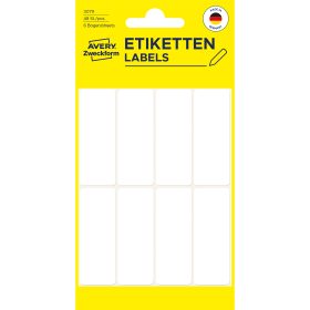 AVERY ZWECKFORM Etiketten 50×19mm 3079 weiss 48 Stück