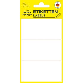 AVERY ZWECKFORM Etiketten 76×39mm 3081 weiss 18 Stück