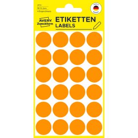 AVERY ZWECKFORM Markierungspunkte 18mm 3173 orange 96 Stück