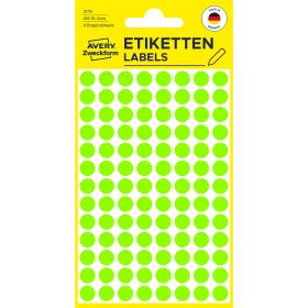 AVERY ZWECKFORM Markierungspunkte 8mm 3179 grün 416 Stück