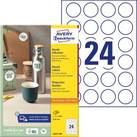 AVERY ZWECKFORM Etiketten 40mm L3415-100 weiss 2400 Stück