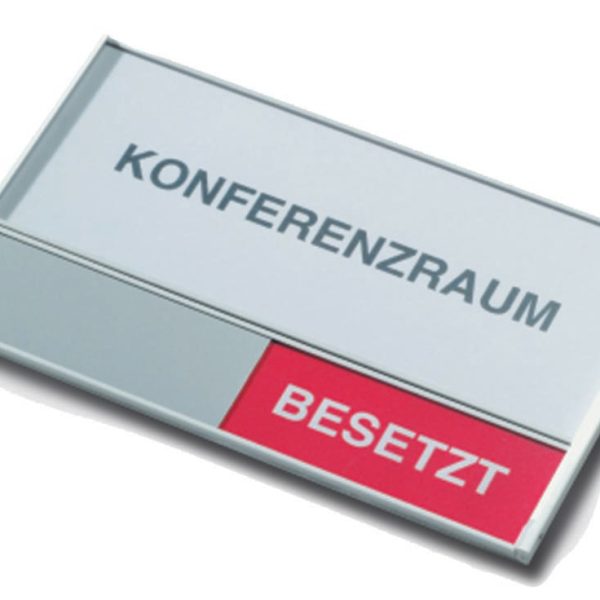BEREC Türschild 108x180mm 314.077 Alu, Frei-Besetzt