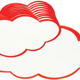 BEREC Karton Wolken 37x62cm 550.003 20 Stück