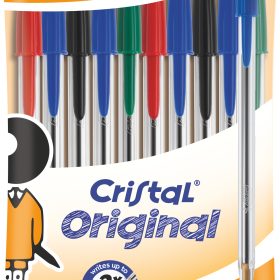 BIC Kugelschreiber Cristal 830865 10 Stück, 4 Farben ass.