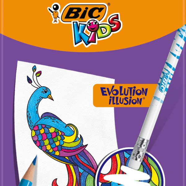 BIC Farbstifte Evolution 987868 12 Stück, Farben ass.