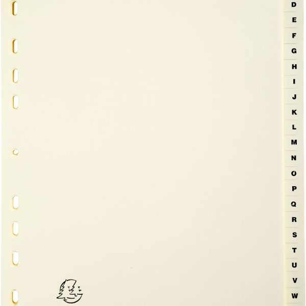 BIELLA Kartonregister A4 1126E elfenbein A-Z 26-teilig