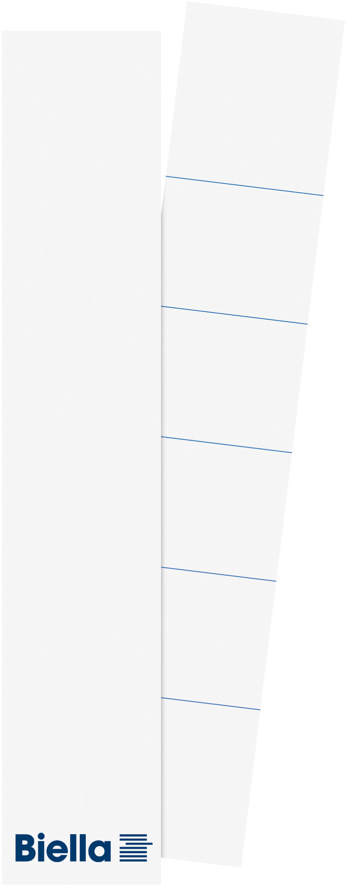 Rueckenschild-H004069-27x145.indd BIELLA Rückenschild Ordner 27x145mm 19016400U für 4cm Rücken 25 Stück – Hochwertig & günstig bei ShopDeca