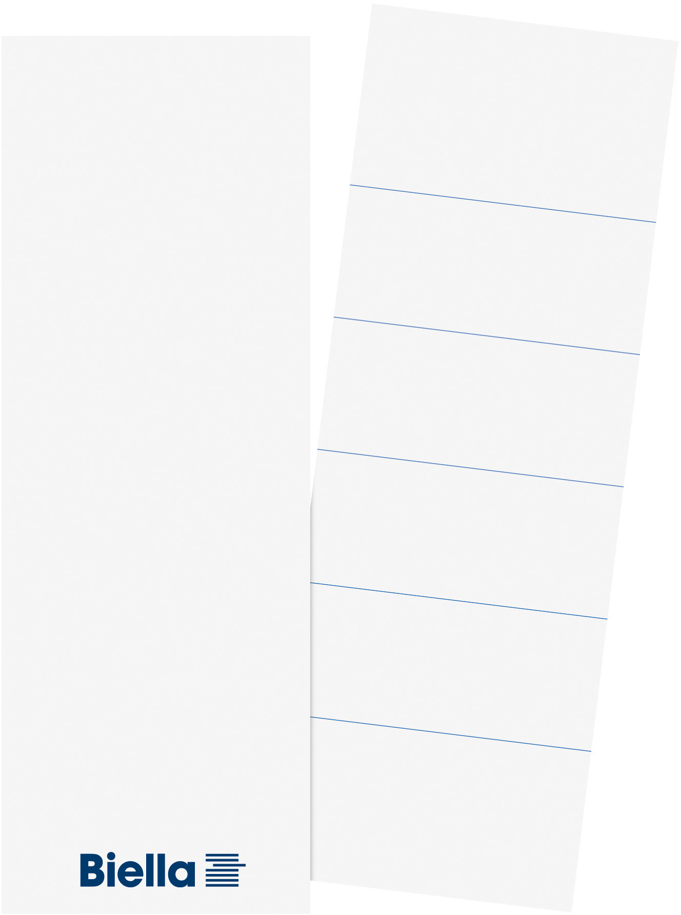 Abz Biella Etikette 51x145.indd BIELLA Rückenschild Ordner 51x145mm 19016700U für 7cm Rücken 25 Stück – Hochwertig & günstig bei ShopDeca