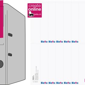 BIELLA Rückenschild Ordner 27x145mm 19099400U für 4cm Rücken 100 Stück