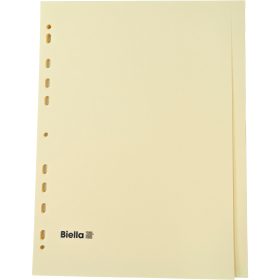 BIELLA Kartonregister A4 19542400U gelb 24-teilig