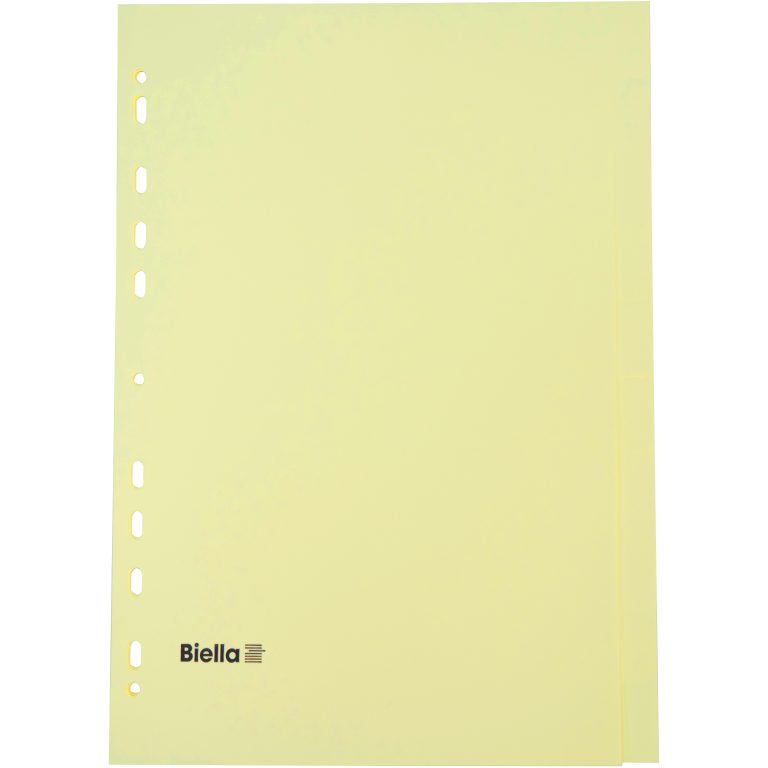 BIELLA Kartonregister A4 19641000U gelb 10-teilig