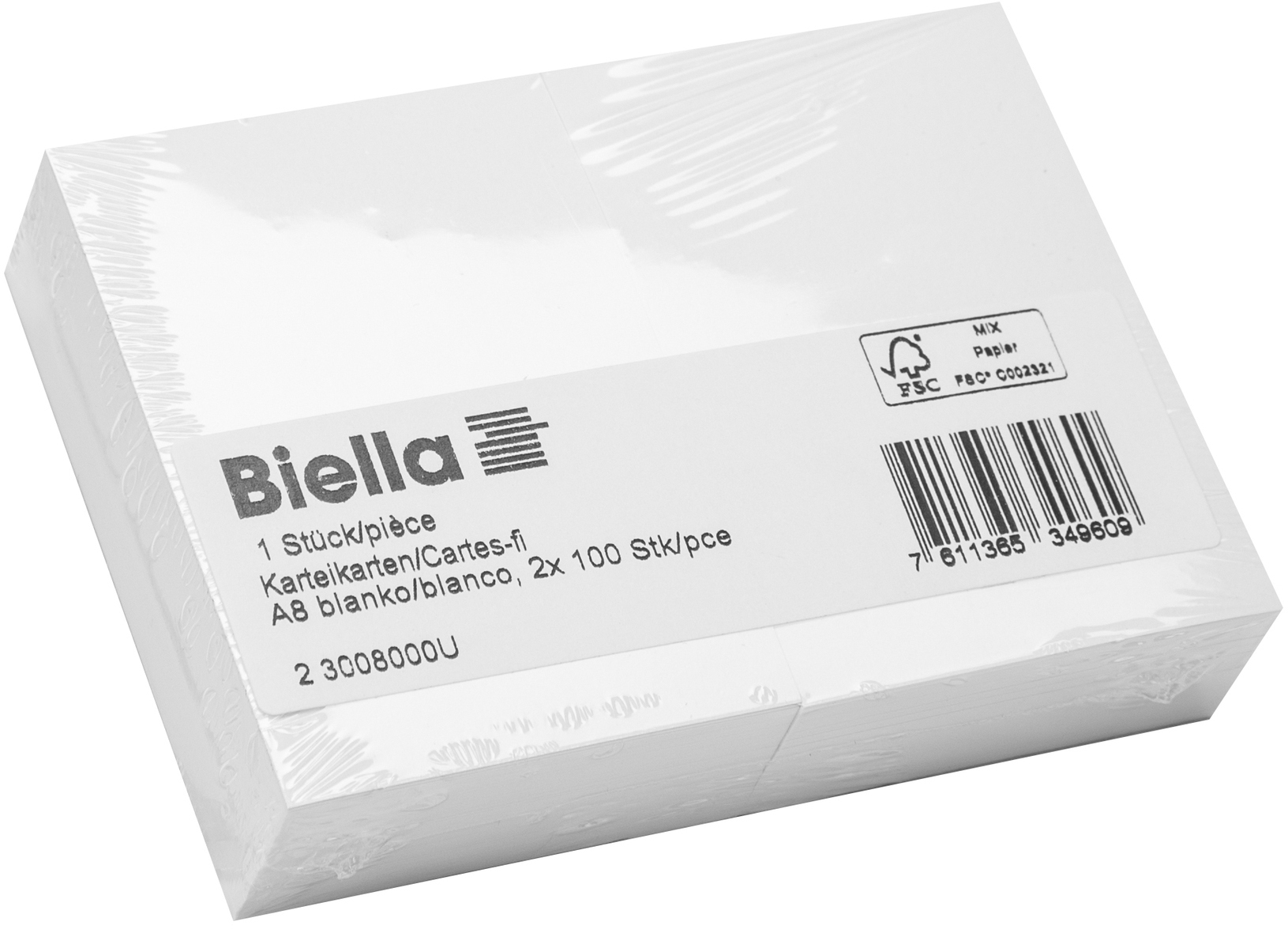 BIELLA-23008000U-7611365349609 BIELLA Karteikarten blanko A8 23008000U weiss 200 Stück – Hochwertig & günstig bei ShopDeca