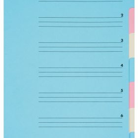 BIELLA Fächermappe A4 32640700U Karton, farbig 7 Fächer
