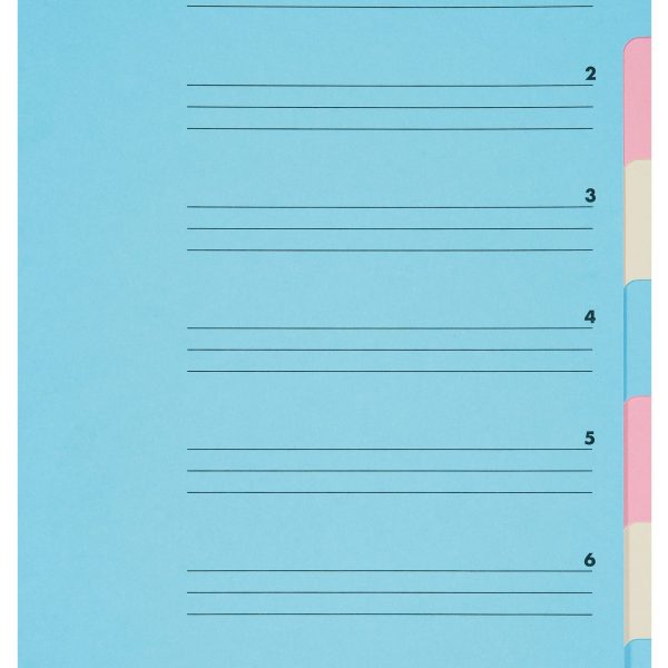 BIELLA Fächermappe A4 32640700U Karton, farbig 7 Fächer