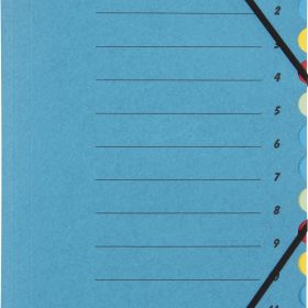 BIELLA Fächermappe A4 32841205U blau 12-teilig