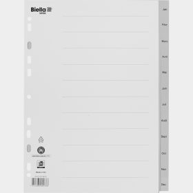 BIELLA Register PP A4 47141391U grau Jan-Déc FR