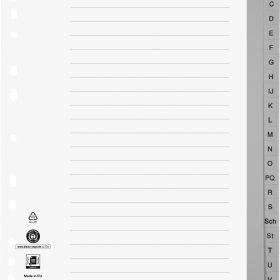 BIELLA Register PP A4+ 47842400U grau A-Z 24-teilig