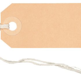 BIELLA Anhänge-Etiketten 35x70mm 56107000U braun 50 Stück