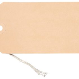 BIELLA Anhänge-Etiketten 65x130mm 56113000U braun 50 Stück