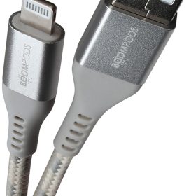 BOOMPODS Tide USB- A-Lightning Cable TCAATI 1.5m,titanium