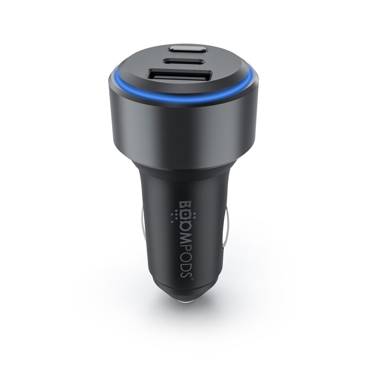 BOOMPODS-TCARUN-5060746171865 BOOMPODS Boomtag Car Charger TCARUN Universal grey – Hochwertig & günstig bei ShopDeca