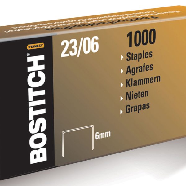 BOSTITCH Heftklammern 23/6 mm 23-06-1M 1000 Stück