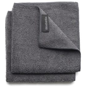 BRABANTIA Mikrofaser-Reinigungstuch 118029 dark 2 Stück