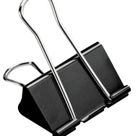 BÜROLINE Foldback-Klammer 19mm 112220 schwarz