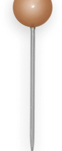 BÜROLINE Landkartennadeln 4x20mm 115076 braun 100 Stück