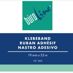 BÜROLINE Klebeband 19mmx33m 131260 transparent, reissfest 5 Stück