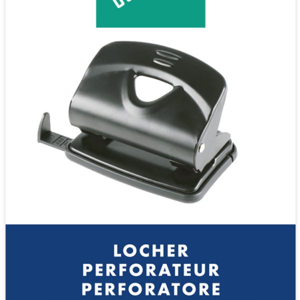 BÜROLINE Bürolocher 166900 schwarz 20 Blatt