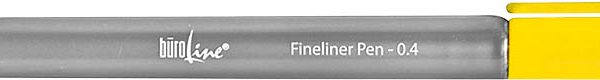 BÜROLINE Fineliner Clip 0,4mm 223082 gelb