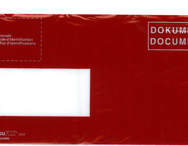 BÜROLINE Dokumententasche D/F C6/5 306249 rot 250 Stück