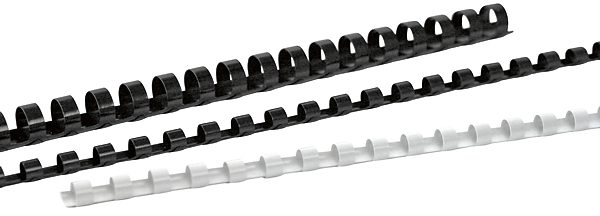 BÜROLINE Plastikbinderücken 6mm A4 351361 rot 100 Stück