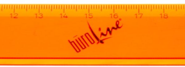 BÜROLINE Massstab 30cm 375940 orange/transparent