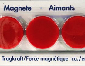 BÜROLINE Magnet 37 mm 392631 rot 4 Stück