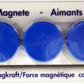 BÜROLINE Magnet 37 mm 392632 blau 4 Stück