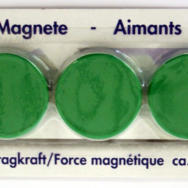 BÜROLINE Magnet 37 mm 392633 grün 4 Stück