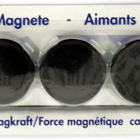 BÜROLINE Magnet 37 mm 392634 schwarz 4 Stück